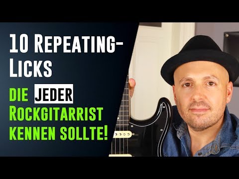 Gitarrensolo Licks - 10 Repeating Licks, die jeder Rockgitarrist kennen sollte!