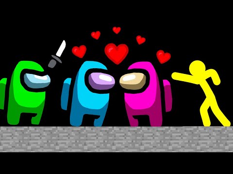 Stickman VS Among Us: Impostor Love - AVM Shorts Animation