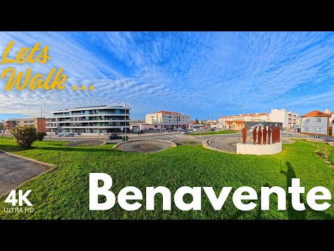 Lets Walk in 4K UltraHD... Benavente, Santarem, Portugal