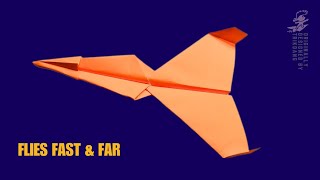 AWESOME PAPER AIRPLANE THAT FLIES FAR AND FAST | Star Jet