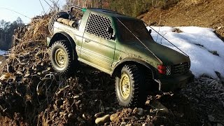 preview picture of video 'RC Tamiya CC01 Pajero short exit'