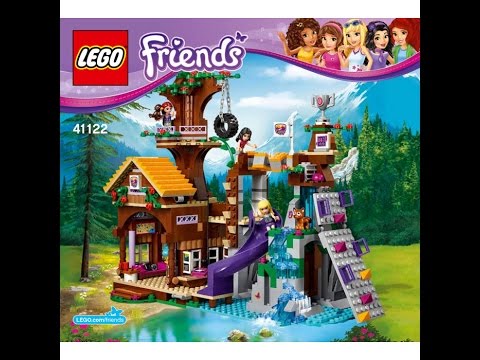 LEGO® Friends 41122 Спортивный лагерь: дом на дереве. Инструкция по сборке