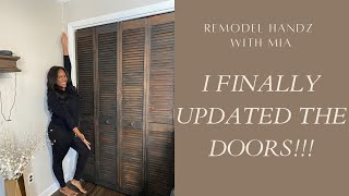 Updating Closet Doors | Budget Friendly