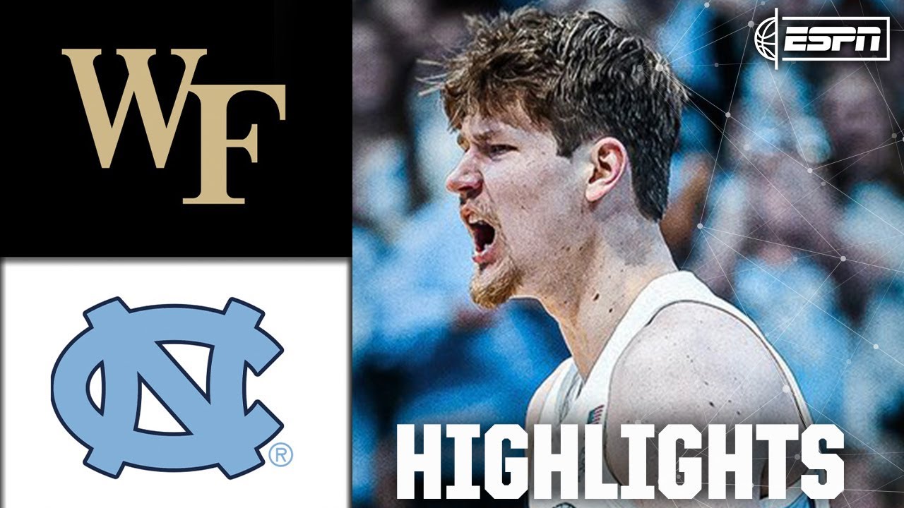 North Carolina Tar Heels vs. Wake Forest Demon Deacons | Full Game Highlights | ESPN CBB