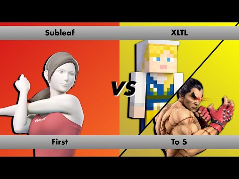 Subleaf (Wii Fit Trainer) vs XLTL (Steve/Kazuya) first to 5