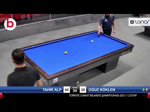 OĞUZ KÖKLEN & TAHİR ALP Bilardo Maçı - 2021 TÜRKİYE ŞAMPİYONASI 2.ETAP-11.TUR