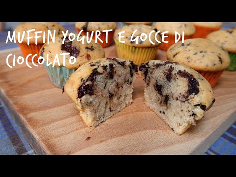 Muffin yogurt e gocce di cioccolato 🧁
