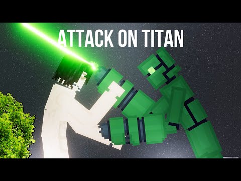 Attack on Titan vs Biodroid - People Playground 1.17