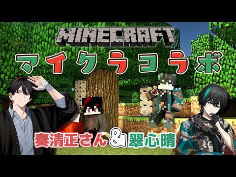 【マイクラコラボ】かなでんにマイクラの楽しさを教えよう!!!【翠心晴】 #minecraft #vtuber #新人vtuber #男性vtuber