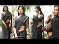 Actress Shanaya Black Saree Hot Scene Hot Navel Hot Scene Hot Hip Hot Scene Latest