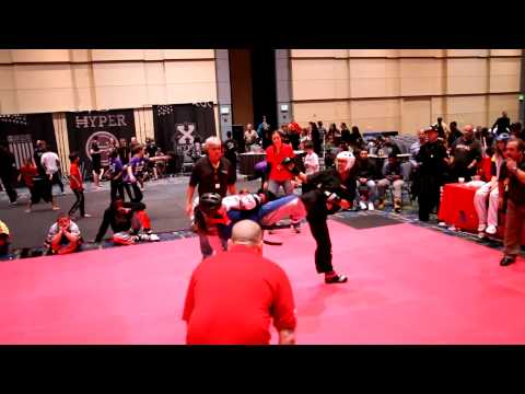 Morgan Plowden vs Robyn LeBufffe - Women's Sparring - Amerikick Internationals 2014 Merge
