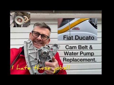 Fiat Ducato 250 Cam belt , Water Pump Installation & Fitting + bonus bits.