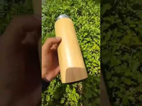 Bamboo Steel Flask