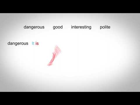 It + be + Adjective + Infinitive / Gerund + be + Adjective