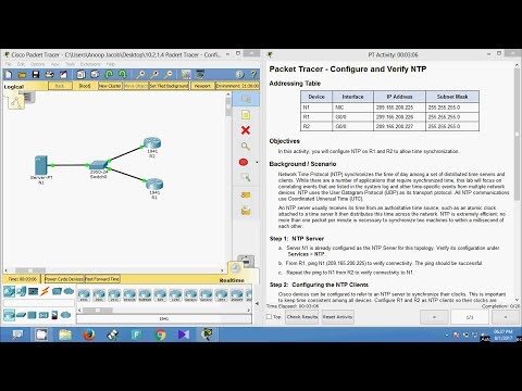 10.2.1.4 Packet Tracer - Configure and Verify NTP