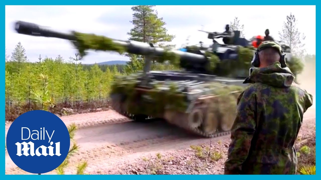 Finland shows off fire power as they bid to join NATO