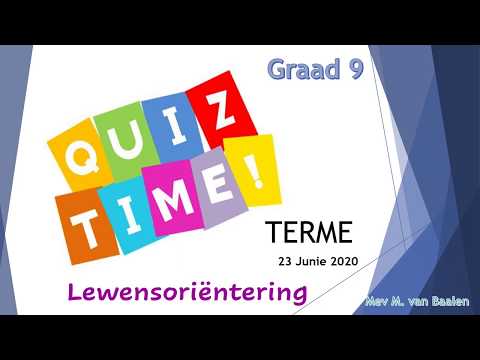 LO GRAAD 9: 25 Junie 2020 - periode 8 (25098)
