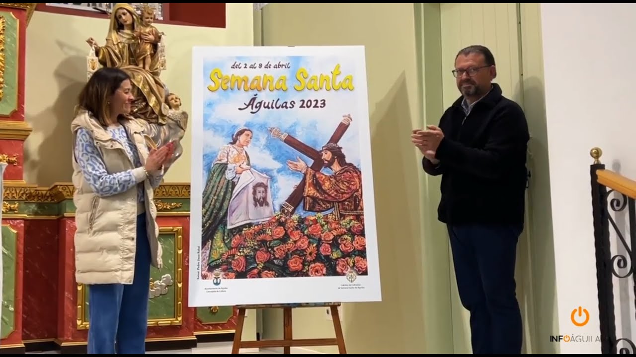 Presentado el cartel anunciador de la Semana Santa de Águilas 2023, obra del pintor aguileño Pedro Juan Rabal
