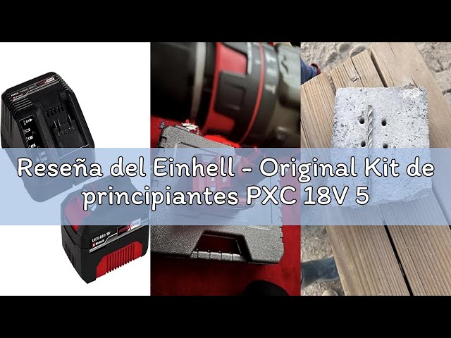 Vídeo relacionado con Einhell - Original Kit de Principiantes PXC 18V 5,2Ah (batería y Cargador rápido, 18V, máx. 1260W, Universal para Equipos PXC, sist. de gestión de batería ABS controlado por Proceso