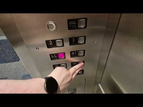 GIANT Long Hydraulic Elevator at Scott Rudolph Hall WU St. Louis MO