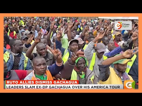 Ruto allies slams ex-DP Gachagua over his America tour