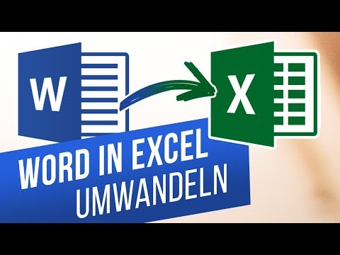 Word in Excel umwandeln | DOC in XLS konvertieren