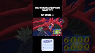 When The Egyptian God Theme Hits!.. #yugioh #anime #egyptiangods #darkmagician #yugiohtcg #ocg #tcg