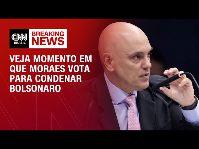 Moraes vota para condenar Bolsonaro e outros sete réus; veja | BASTIDORES CNN