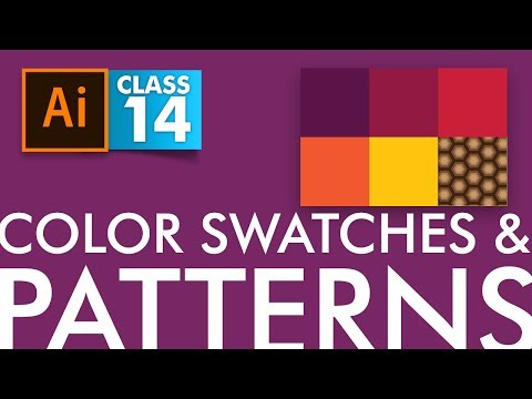 Adobe Illustrator Color and Pattern Swatches Class 14 Urdu Hindi