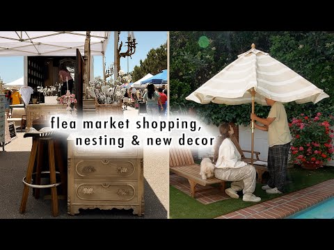 DAYS IN THE LIFE: flea market decor shopping, nesting for baby & new patio decor