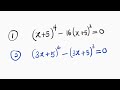How To Solve Quatic Equation By Substitution