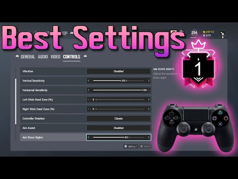 The *BEST* Console Champion Settings/Sensitivity: PS4 Ranked Highlights - Rainbow Six Siege Console