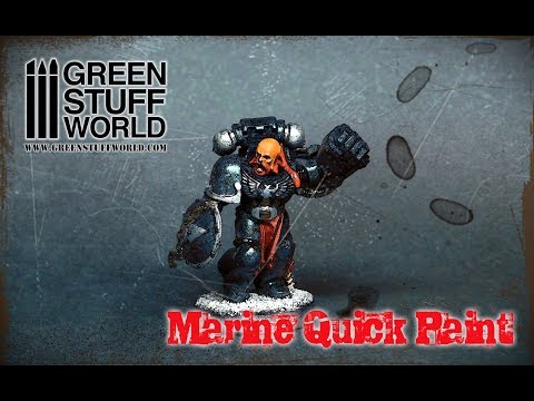 Creative Quick painting - Space Marine in 2 minutes with Chameleon paints