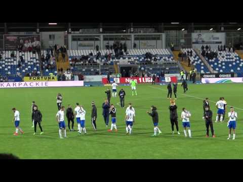 Stal Mielec - GKS Katowice - Podziękowania po meczu.