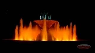 Светомузыкальный фонтан в городском парке г.Альметьевска 