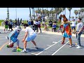 Bugs Bunny Wile E Coyote SCHOOL Hoopers 2v2 At Venice Beach