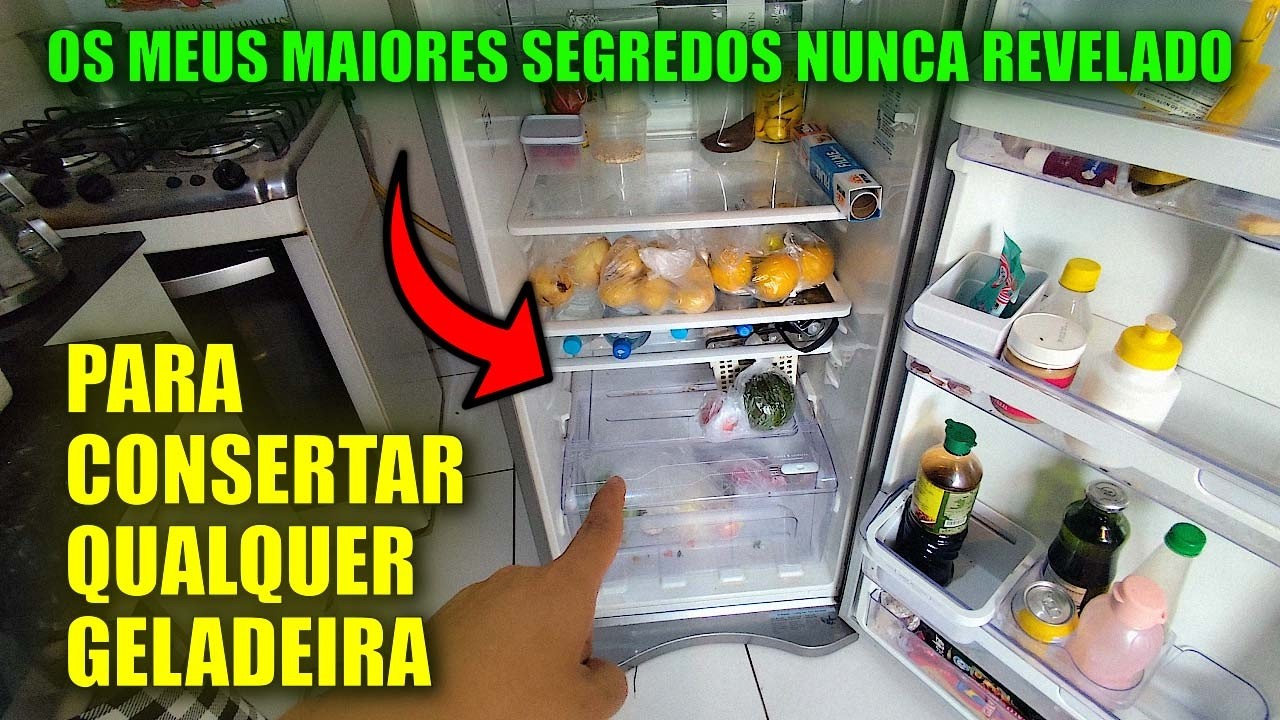 12 maiores SEGREDOS SECRETOS - para CONSERTAR qualquer GELADEIRA que não gela embaixo.