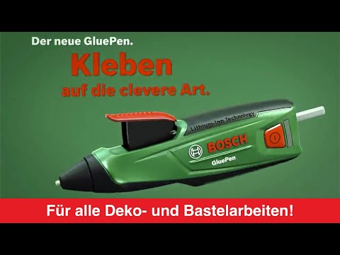Artikelvideo 1 für BOSCH GluePen Akku-Heißklebepistole grün, 1 St., Artikelnummer 343671