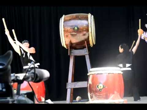 Japan Day NYC 05-11-2014: Taiko Masala: Japanese Taiko Drumming - Part 1