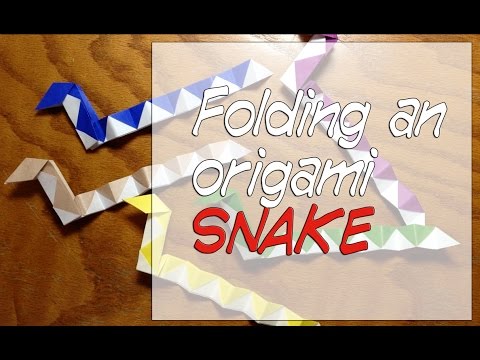 How to fold an origami snake