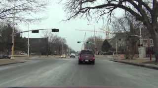 preview picture of video 'Car Camera - Lincoln, NE - NDOR-HQ to UNL City Campus . 2014 ( ネブラスカ州リンカーン )'
