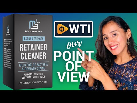 Retainer Cleanser Tablets Invisalign Cleaner FSA HSA Approved Remove Odors Discoloration Stains and Plaque 4 Month Supply Denture Cleansers Retainers Mouth Guards Denture Bath Mint by M3 Natu - WTI product video review