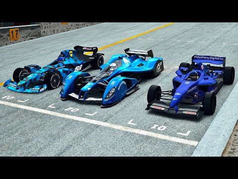 Formula Gran Turismo vs Formula Rapide 2021 vs Red Bull X2010 at Silverstone