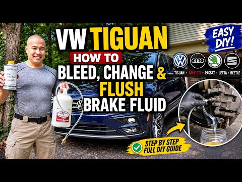 VW/Volkswagen/Audi Tiguan, Golf GTI, Passat, Jetta, Beetle How to Bleed, Change & Flush Brake Fluid
