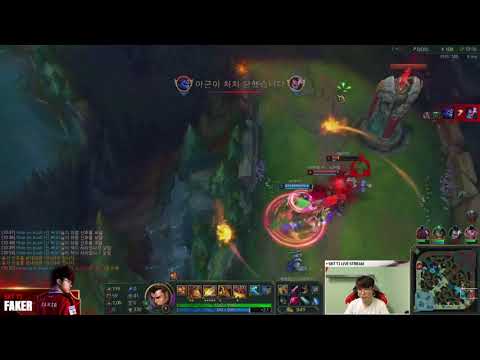 SKT T1 FAKER XINZHAO VS AURELION SOL MID // KOREAN RANK // PATCH 8.12