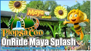 preview picture of video 'Maya Splash Off On Ride V2 POV HD Log Flume Ride at Plopsa Coo Theme Park Belgium 2013 Maja Bij'