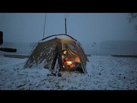 I Survived a FREEZING Alaska Winter Night in a Hot Tent