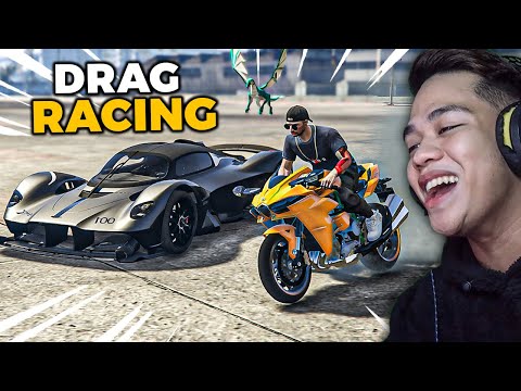 Animated Ninja SUPERBIKE vs DRAGON Supercar - DRAG RACE | GTA 5
