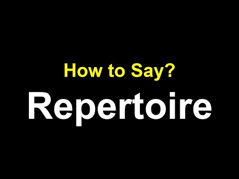 How to Pronounce Repertoire – Correct Pronunciation
