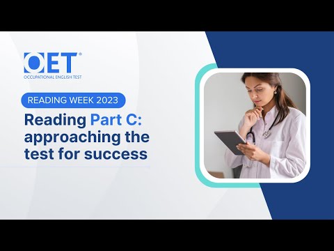 OET Reading Week - Success in Reading Part C